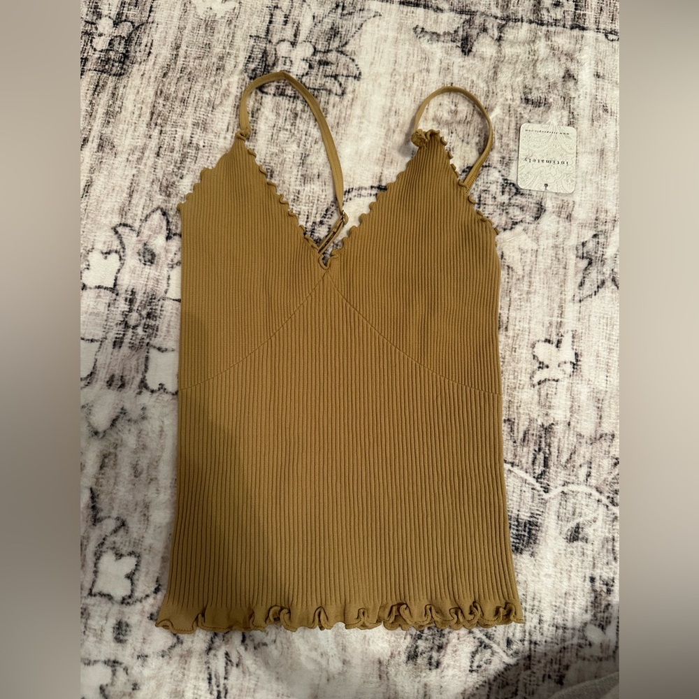 NWT Free People Intimately Tank in Iced Coffee, XS/S